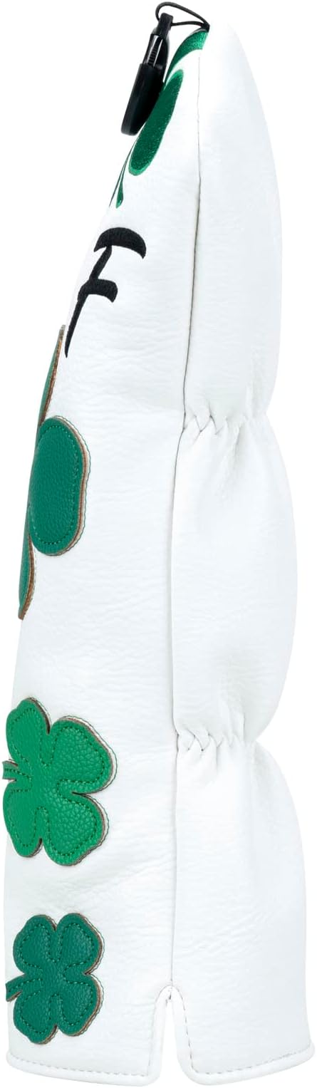 Craftsman Golf Green Lucky Clover Driver Wood Hybrid Headcover Blade Mallet Putter Cover for Scotty Cameron Taylormade Odyssey Also for Custom Version with Your Name Stitched