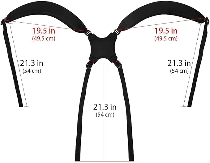 Golf Bag Strap Replacement Comfort Double Shoulder Adjustable Strap Padded Golf Carrying Bag Strap