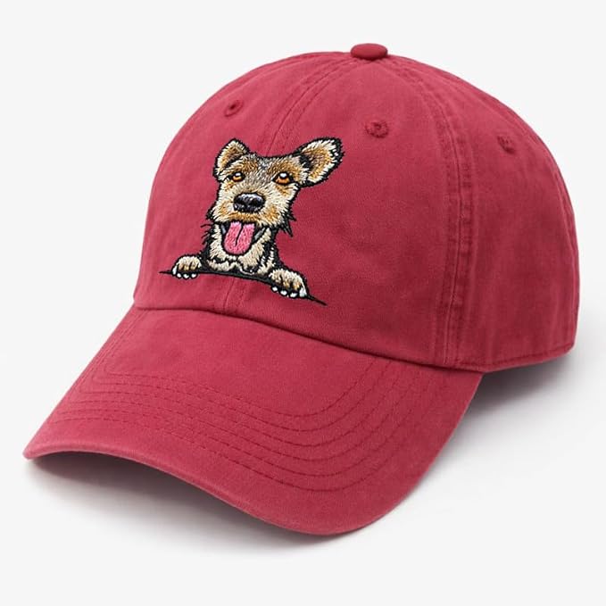 Pet Dog Lover Gifts,Embroidered Dog Baseball Hats for Men Women Dad Mom