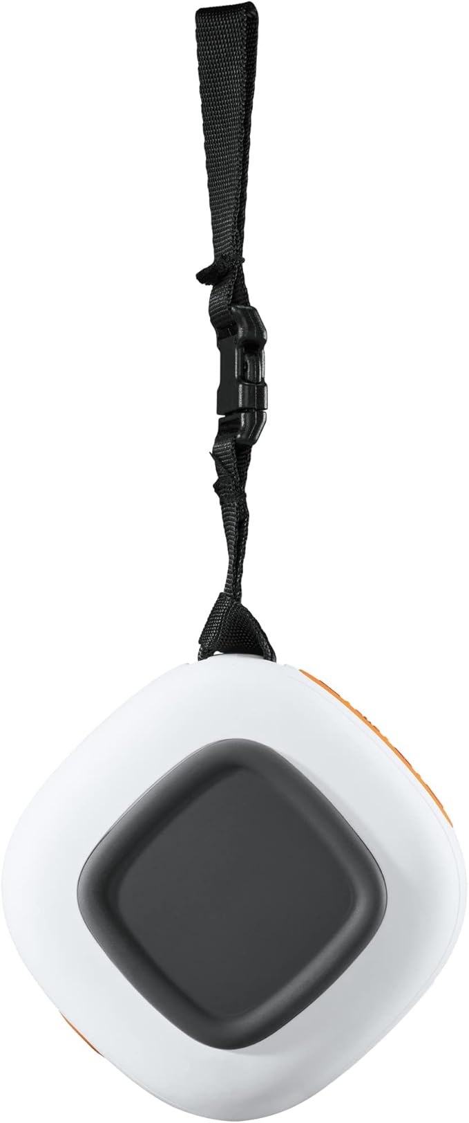 Bushnell Disc Jockey -Bluetooth -Speaker, Lightweight Disk Golf -Speaker with Distance to Basket -GPS, White/Orange, Small