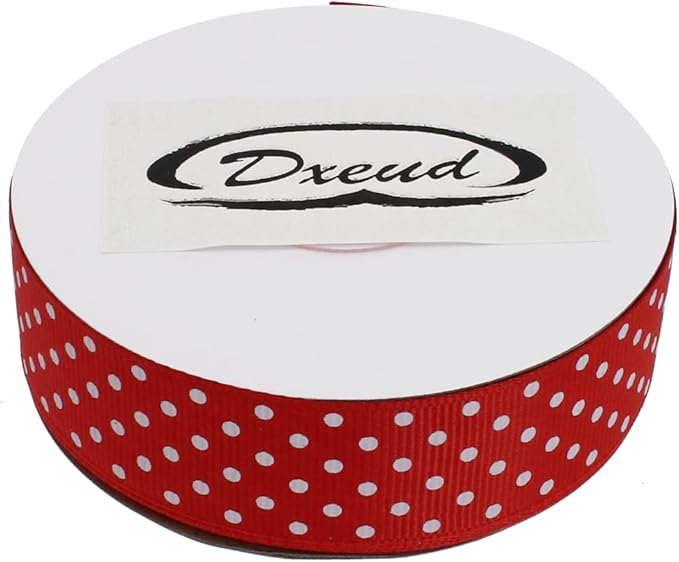 Polka Dot Grosgrain Ribbon 25 Yard Each Roll 100% Polyester - Image 3
