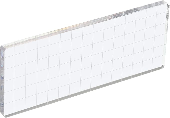 PATIKIL 6" x 3" Acrylic Stamp Block by PATIKIL