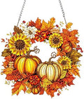 AIBOERL Diamond Art Kits for Adults, Halloween Acrylic Hanging Suncatcher