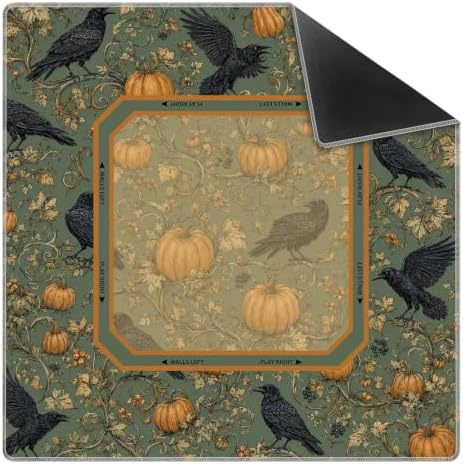 Halloween Black Raven Fall Mahjong Mat 31.5x31.5Inch