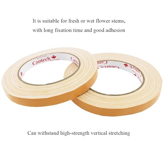 HAHIYO Light Brown 0.5Inch Wide Floral Tape, Waterproof Florist Tape Flower - Image 4