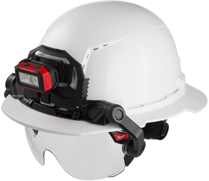 Milwaukee 48-73-1410 Clear Dual Coat Lens Eye Visor, Black/White