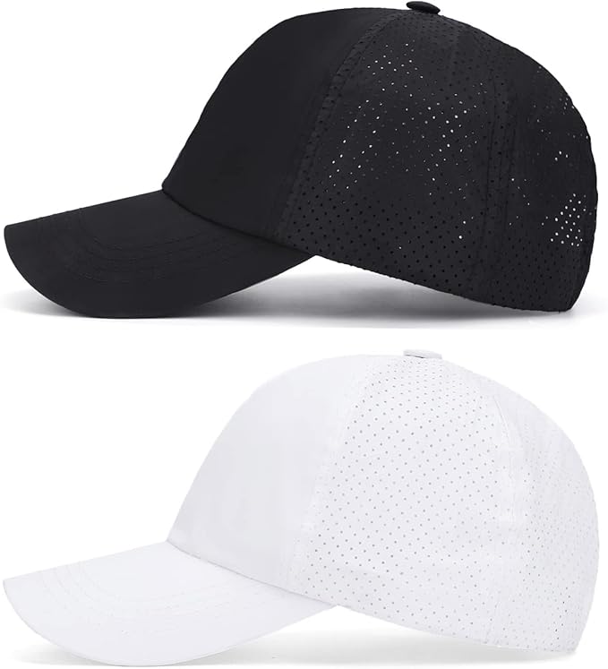 ZTL Women's High Ponytail Baseball Cap Performance Running Hat Quick Dry Mesh Sports Cap Unstructured Dad Trucker Hats