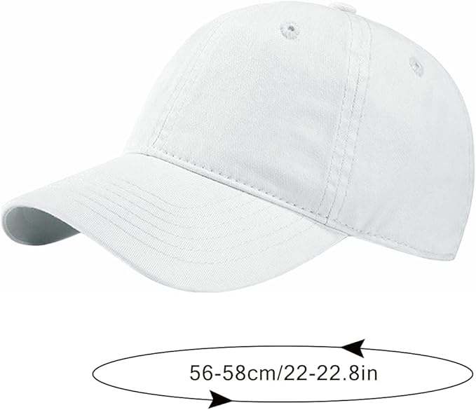 Malaxlx Women's Men's Fashion Baseball Cap Adjustable Strapback Hats Dad Hat Visor Sports Hat
