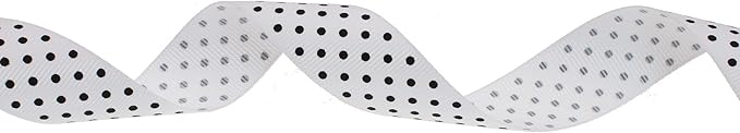 Polka Dot Grosgrain Ribbon 25 Yard Each Roll 100% Polyester - Image 2
