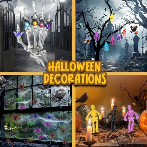 600 Pcs Halloween Party Favors for Kids, Fidget Toys Bulk, Prizes for Kids, Halloween Toys Treats Gifts, Carnival Treasure Classroom Prizes Box, Goodie Bag Stuffers, Party Toy Supplies