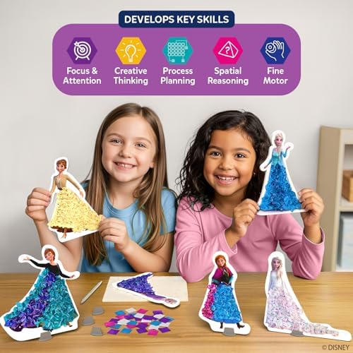 Skillmatics Poke-in Art – Disney Frozen, Wood Craft Kit, Gift for Kids