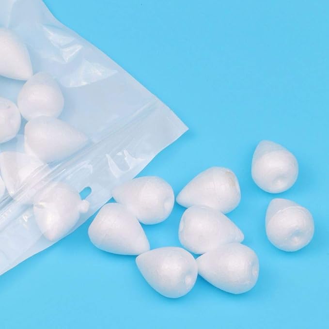 EORTA 80 Pieces Fondant Flower Forming Holders Oval Foam Flower Modeling - Image 4