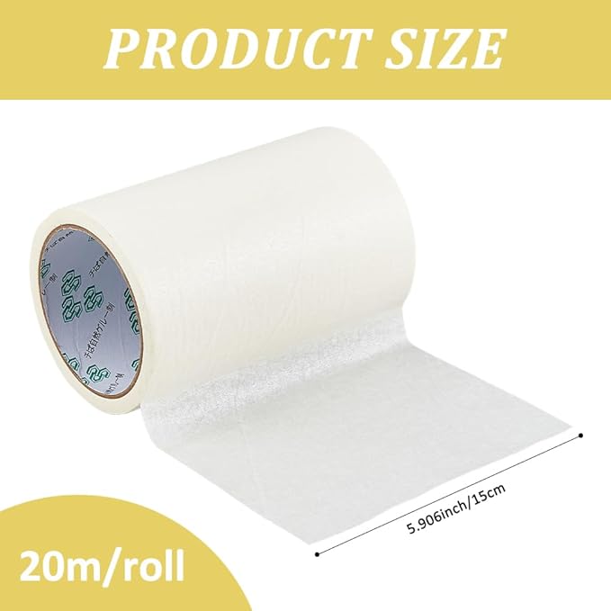 SUPERFINDINGS 20m 1Roll Masking Film, Tape Textured Paper - Image 2