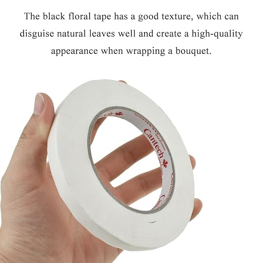 HAHIYO White 0.5Inch Wide Floral Tape, Waterproof Florist Tape Flower Wrap - Image 5