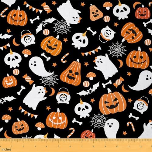 jejeloiu Happy Halloween Fabric by The Yard 5 Yards