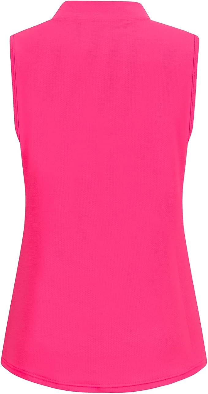 Womens Sleeveless V Neck Golf Polo Shirts