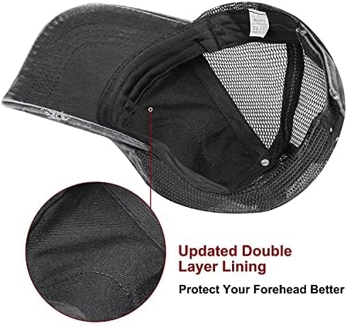 Criss Cross Hat Washed Distressed Baseball Cap Ponytail Hat High Messy Bun Ponycap for Women