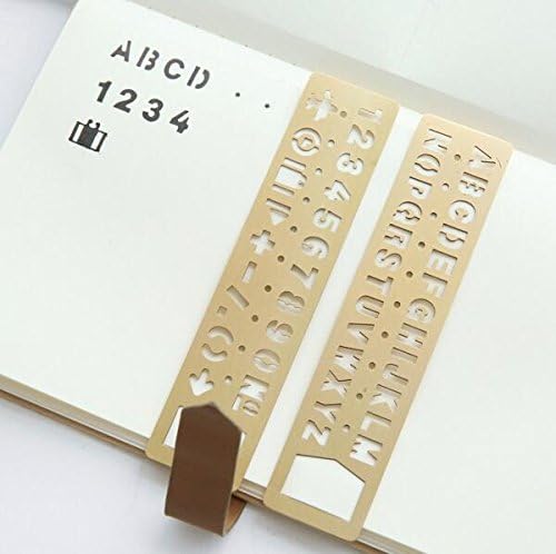 Fascola Brass Alphabet & Number Template Set of 2 - Image 3