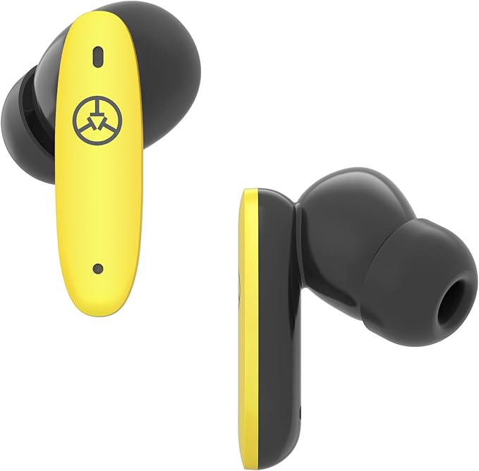 TecTecTec Team8 E Golf Earbuds - Bluetooth Golf Rangefinder Wireless Earphones with Hazard Alerts - Front/Middle/Back Green Distances - Touch Controls Golf Ball Tracker with Call Support - Yellow