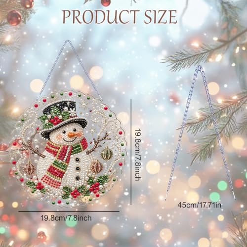 AIBOERL Pearl Diamond Art Kits for Adults, Acrylic Hanging Suncatcher