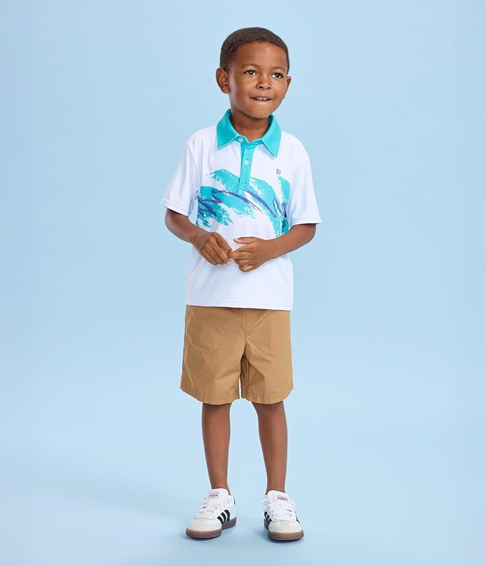 Tipsy Elves Kids and Toddlers Golf Shirts - Athletic Comfort Fit with Quick Dry Material