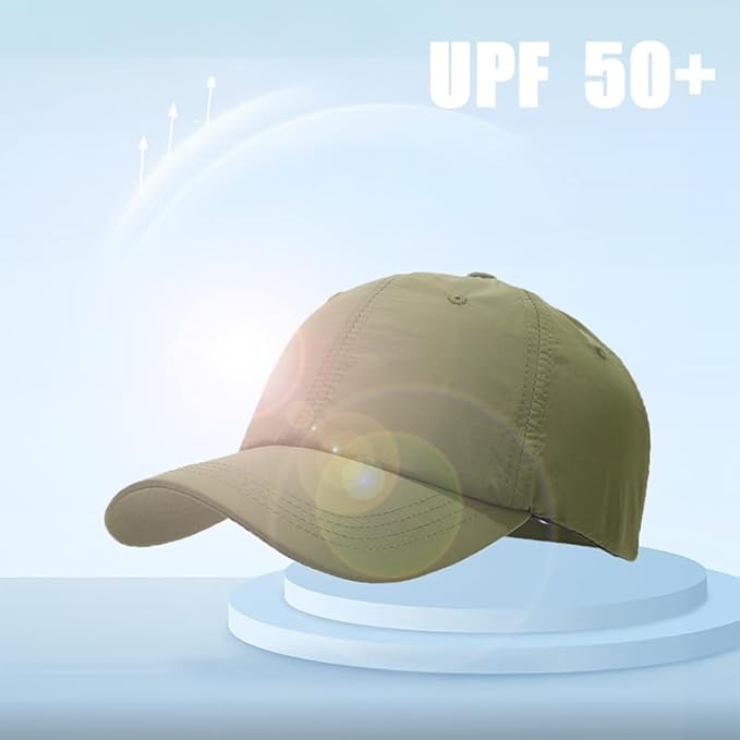 Waterproof Baseball Cap Breathable UPF50+ Caps for Men Women Outdoor Sport Adjustable Rain Quick Dry Hat