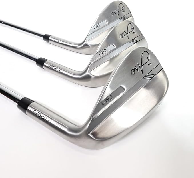 Premium CM-1 Golf Wedge Set or Individual Golf Wedges - Full Face Grooves + Milled Face Wedges, Singles or Set for Men Lob, Gap, Sand Wedged 50/52/54/56/58/60 Degree Clubs