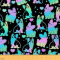 jejeloiu Cute Corgi Upholstery Fabric Soft 1 Yards
