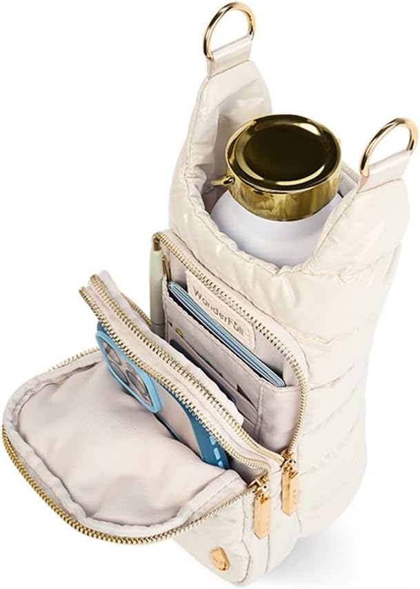 WanderFull® Original HydroBag® Collection, Water Bottle Holder, Gift for Women, Mom, Girlfriend, w/Strap & Phone Pocket, Hands-Free Crossbody Water Bottle Bag