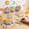 luperasol 6 Sets Coasters DIY Mosaic Tiles, Mixed Color, Boho Styles