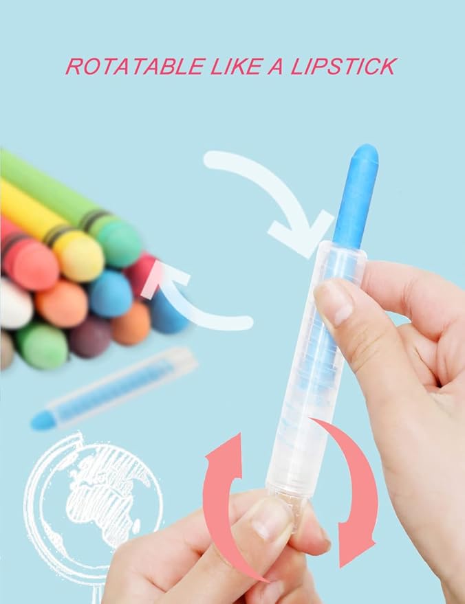 Non-toxic Dustless Chalk for Kids, Colored Chalk - Image 5