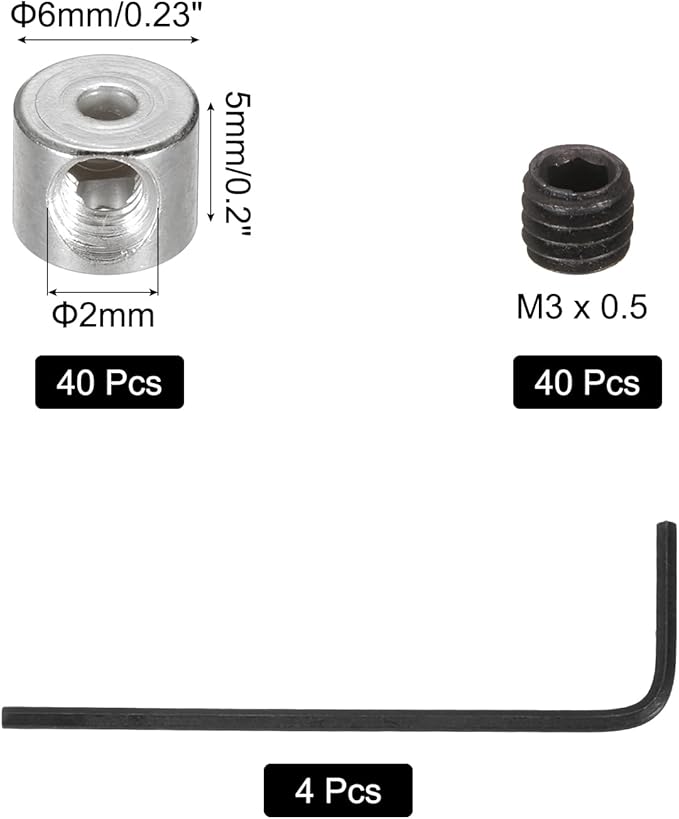 MECCANIXITY 40 Pcs Metal Locking Pin Backs, Locking Pin Keepers Clasp 5mm - Image 2