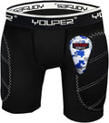 Youper Boys Youth Padded Sliding Shorts with Soft Protective Athletic Cup for Baseball, Football, Lacrosse