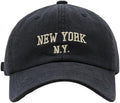 Top Baseball Caps for Women-Men Outdoor Baseball Hats New York Golf Sports Hat Curved-Brim UV Protection