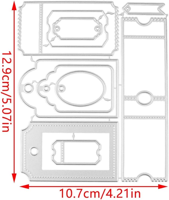 Mvchifay Cutting Dies Happy Birthday Holiday Thanks Greetings Metal Stencils - Image 6