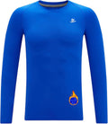 DEVOROPA Youth Boys Compression Thermal Shirt Long Sleeve Kids Fleece Baselayer Soccer Baseball Undershirt Slim/Regular/Husky