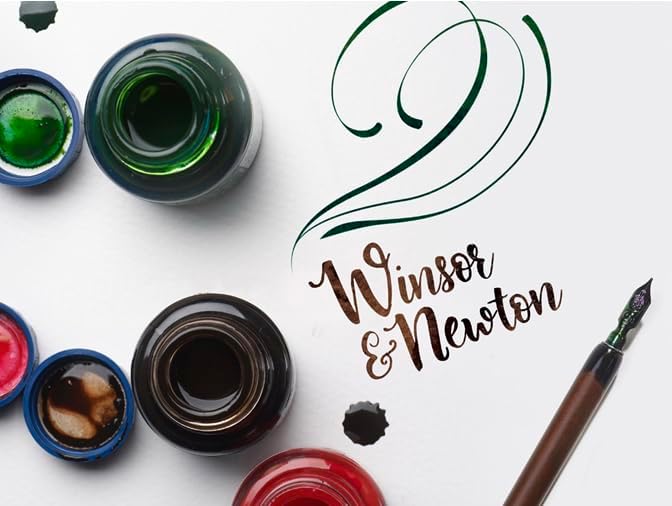 Winsor & Newton Calligraphy Ink, 30ml Bottle, Lemon Yellow - Image 4