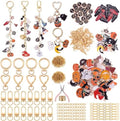 Highergo 685 Pcs Halloween Charms Lip Gloss Keychain Making Kit DIY Craft