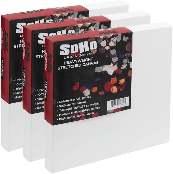 SoHo Urban Artist, 8x8 Heavyweight Stretched Cotton Canvas by SoHo+Urban+Artist