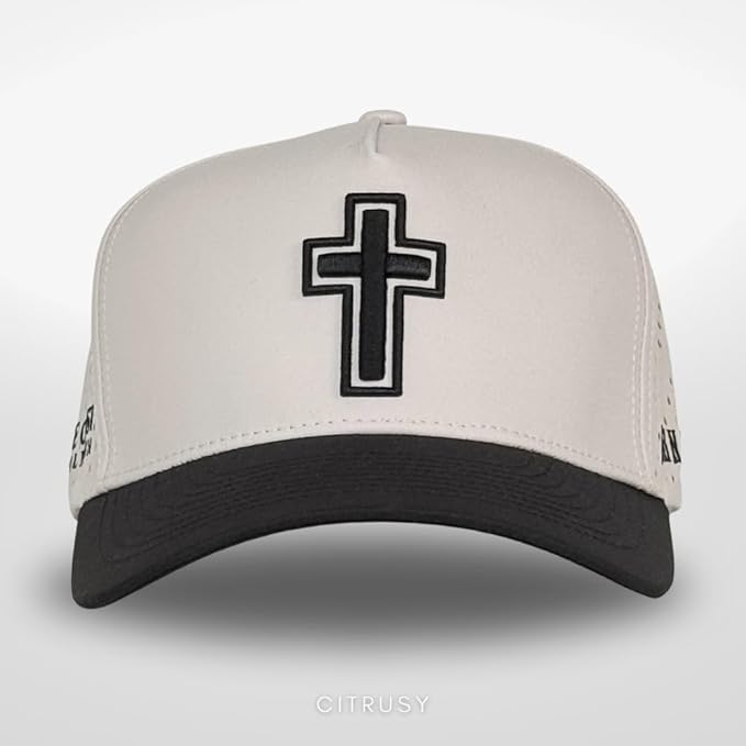 CITRUSY Athletic Trucker Golf Hat | Performance Mens 5 Panel Cap | Cool Breathable Waterproof Workout Running Snapback