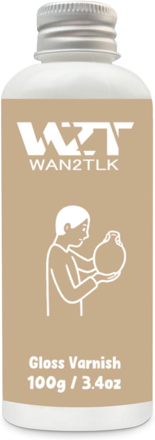 Air Dry Clay Glaze 100ml, Gloss Varnish by WAN2TLK