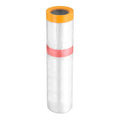 HARFINGTON Pre-Taped Masking Film 126" x32.8ft Double Adhesive Tape and Drape by HARFINGTON