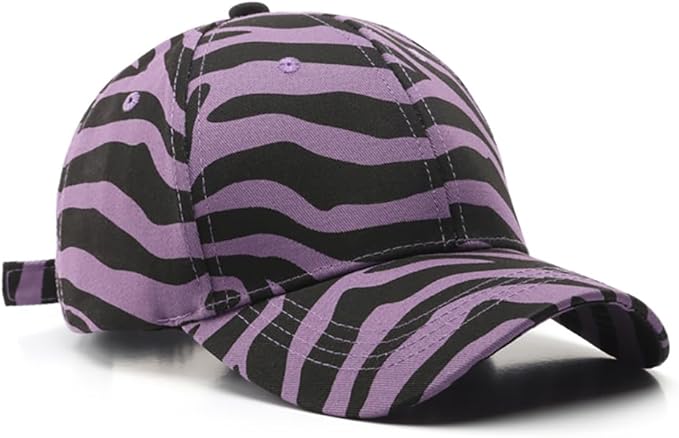 Striped Cap Unisex Baseball Cap Casual Sun Hat
