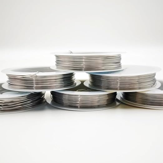 INSPIRELLE 6 Packs 304 Stainless Steel Craft Wire Mixed Sizes Bendable Metal - Image 3