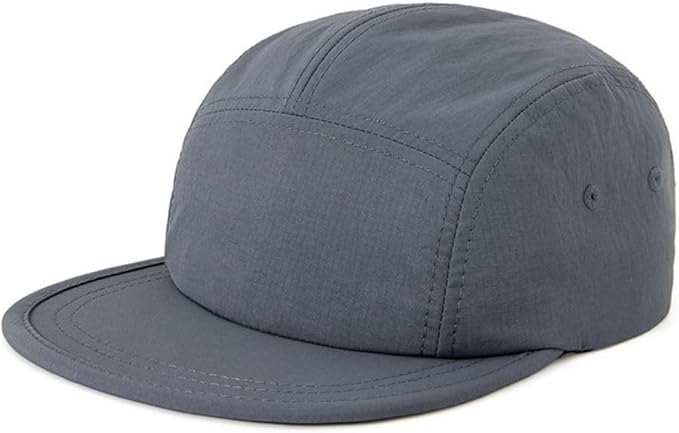5 Panel Running Hat Waterproof Nylon Sun Hat Quick Dry Plain Baseball Cap for Men Women