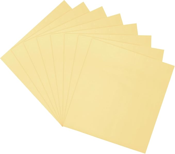 MECCANIXITY 50 Pack Toner Reactive Foil, Deco Foil Transfer Sheets 8.5"x11" A4 by MECCANIXITY