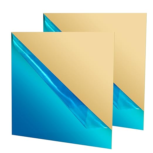 2 Pcs Brass Sheet, 20 Gauge Thickness, No Scratches, Film Attached Brass Plates - Image 5