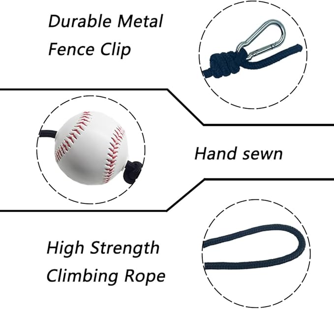 Baseball and Softball Training Assistance,Baseball and Softball Batting Training Rope, Practice Baseball Swing Skills,Hand Eye Coordination,and Hitting Performance