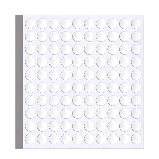 1000 Pcs False Tip Double Sided Adhesive Dots, 8mm/0.31" Pre-Cut Removable by Unknown