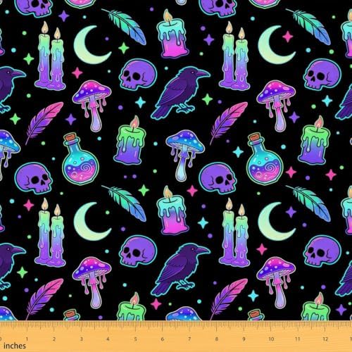 jejeloiu Halloween Fabric by The Yard Soft 3 Yards